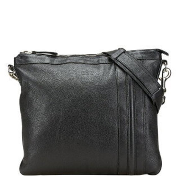 Gucci Shoulder Bag Messenger Black Leather - Picture 1 of 8